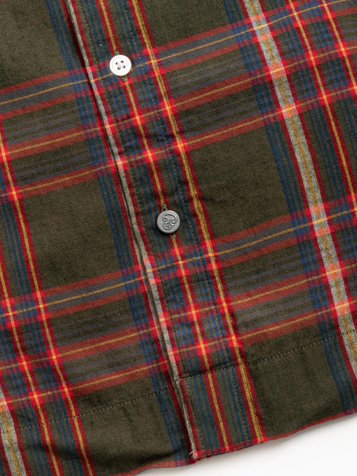 (OM45100.09) WINTER MADRAS WEAVE STRAIGHT HEM BD SHIRT - Image 3