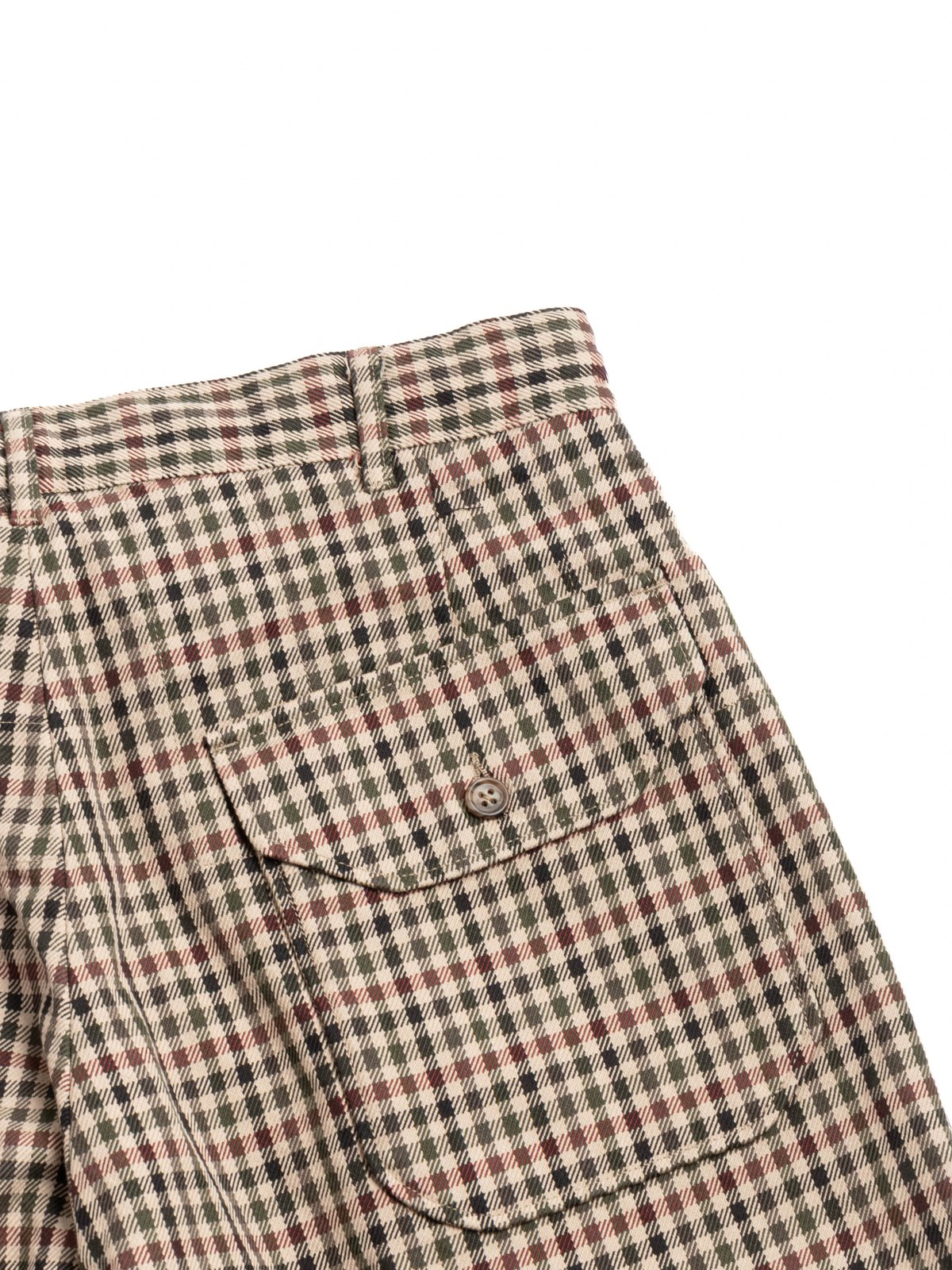 CARLYLE PANT / BROWN / OLIVE HEAVY GUN&ndash;CLUB CHECK - Image 5