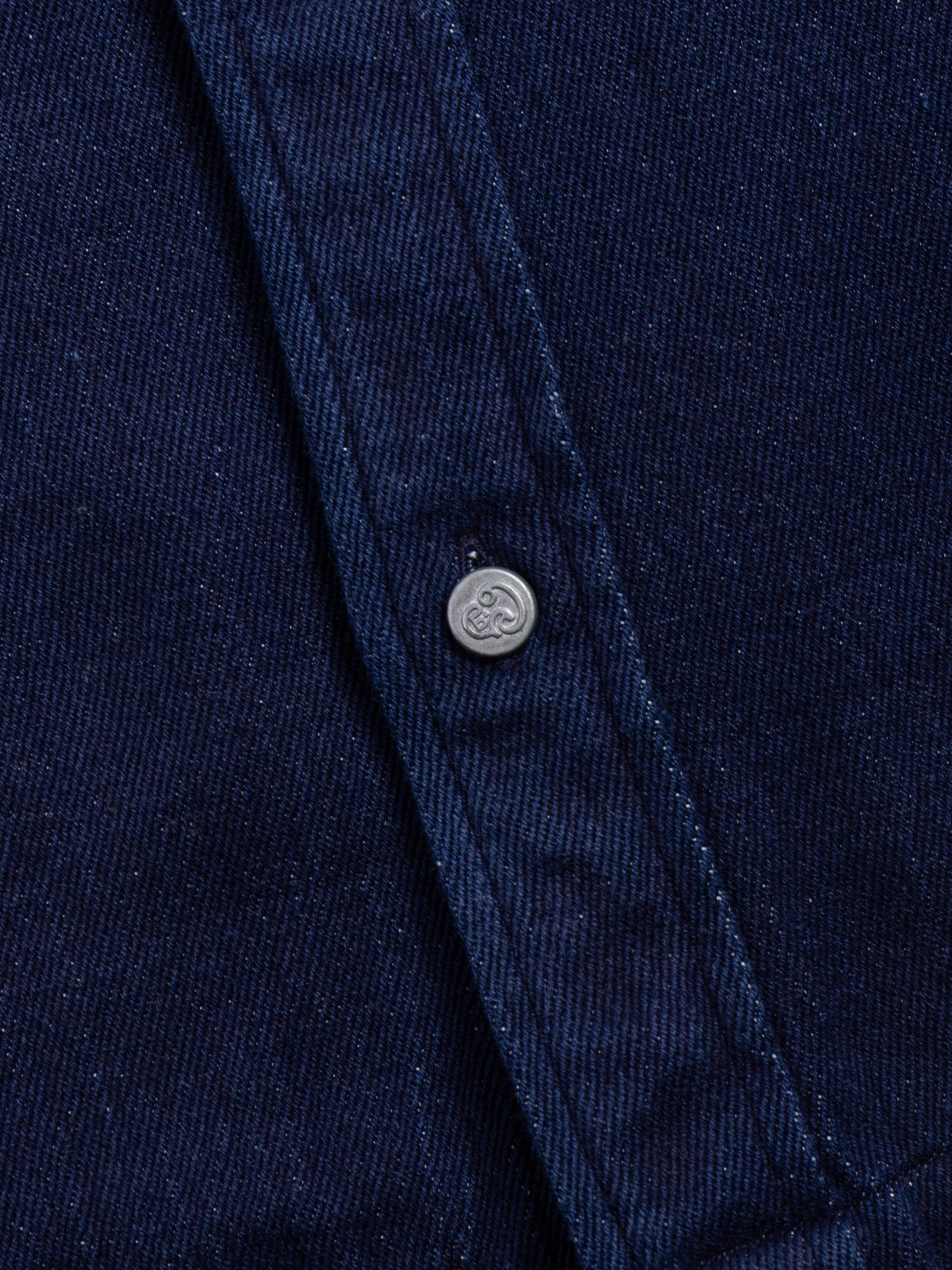 (OM45475.55) TBB HAND WOVEN 10OZ TWILL WEAVE DENIM STRAIGHT HEM SHIRT - Image 4