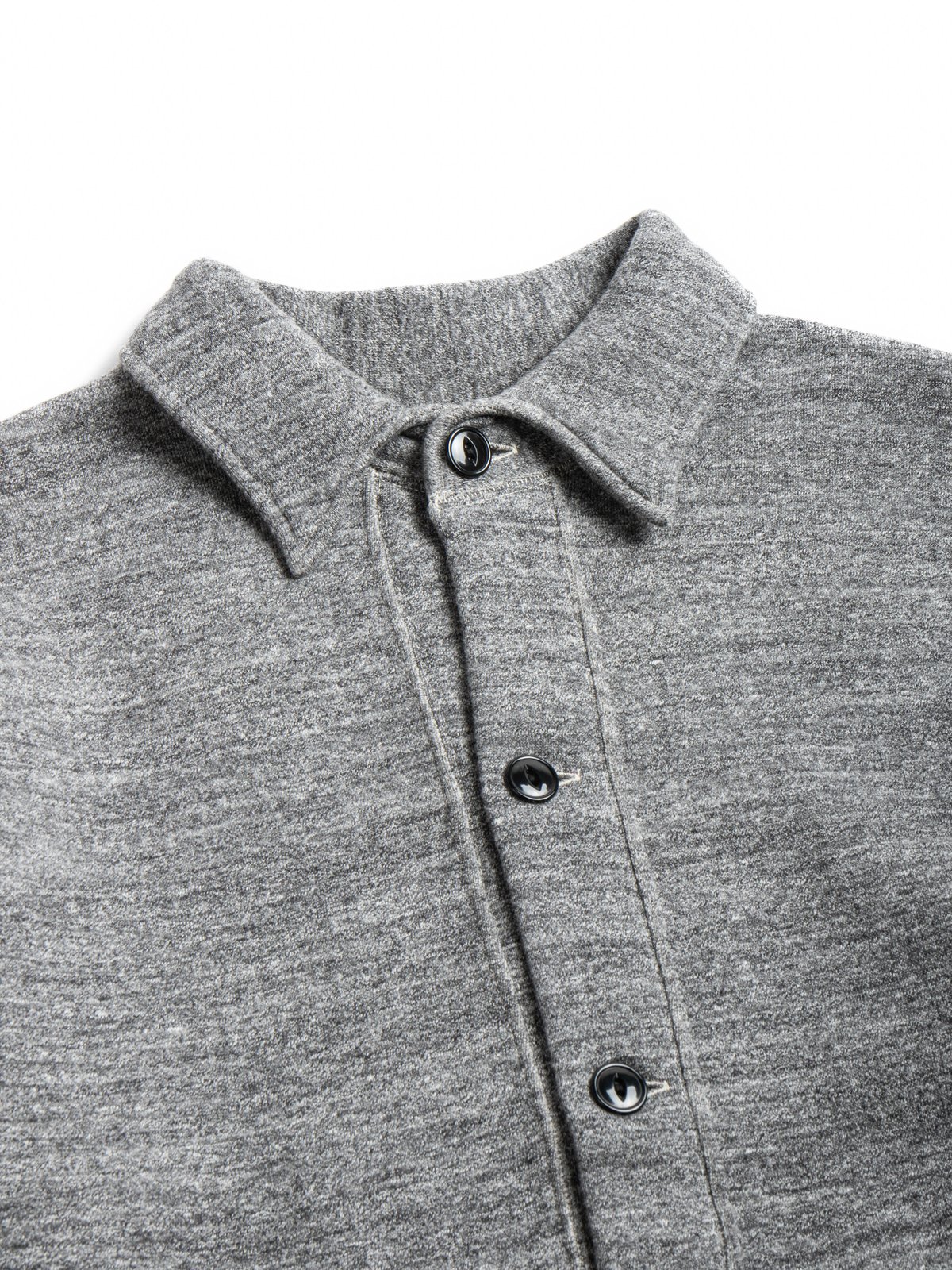 (LOT 86016) &ldquo;LOOP WHEEL&rdquo;SWEAT JACKET HEATHER CHARCOAL - Image 2