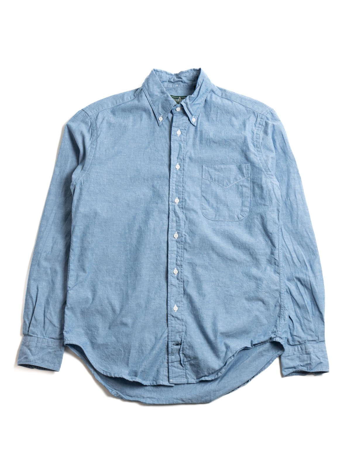 L/S BUTTON DOWN SHIRT CLASSIC BLUE CHAMBRAY - Image 1