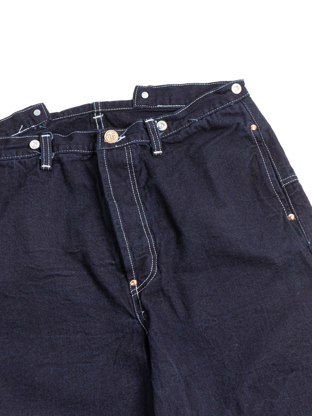 TYPE 156 SPLIT BACK JEANS DOUBLE INDIGO BROKEN TWILL RINSED - Image 2