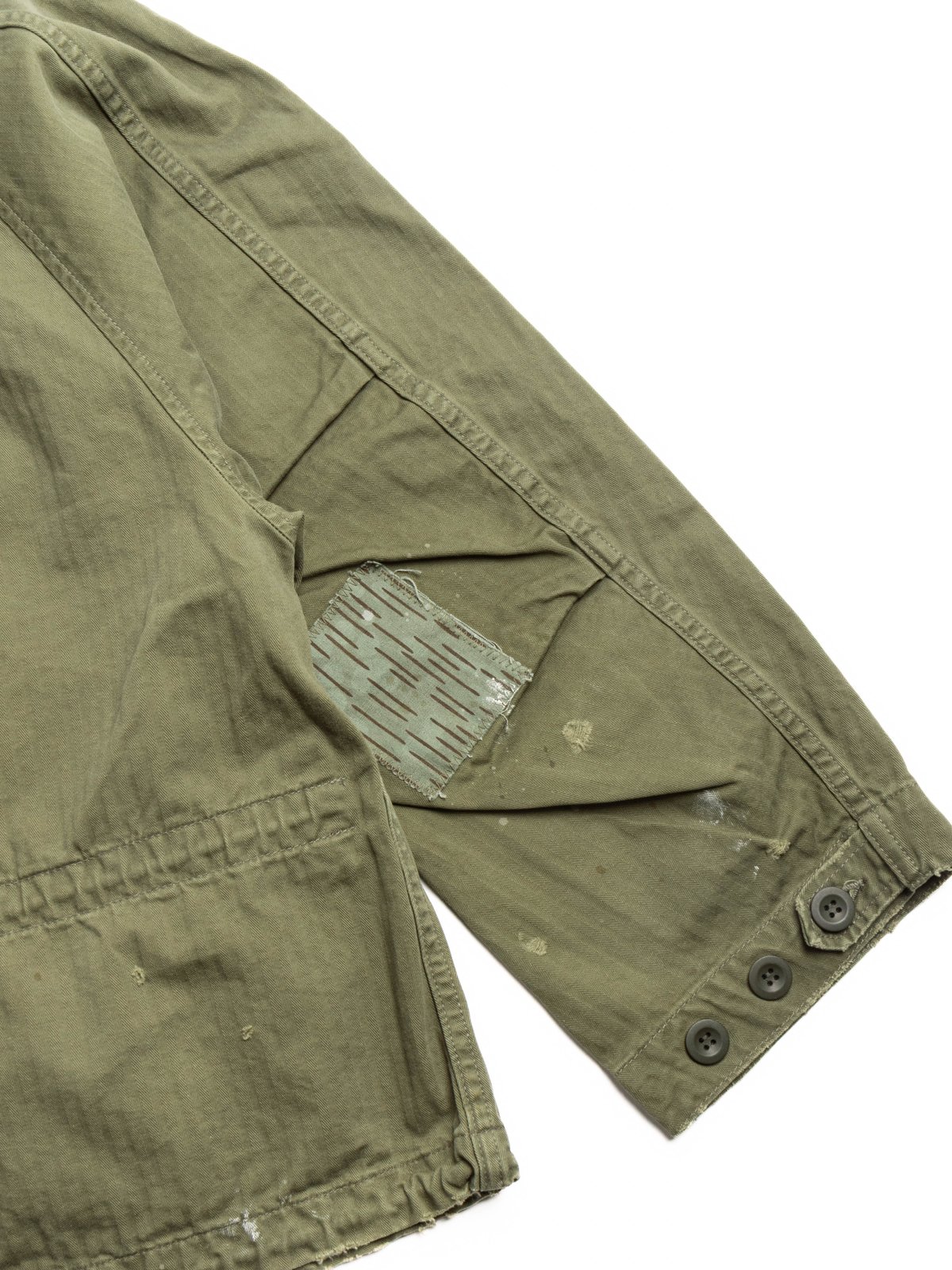 H.UNIT KHAKI HBT HOODED PARKA (CUSTOMISED) - Image 7