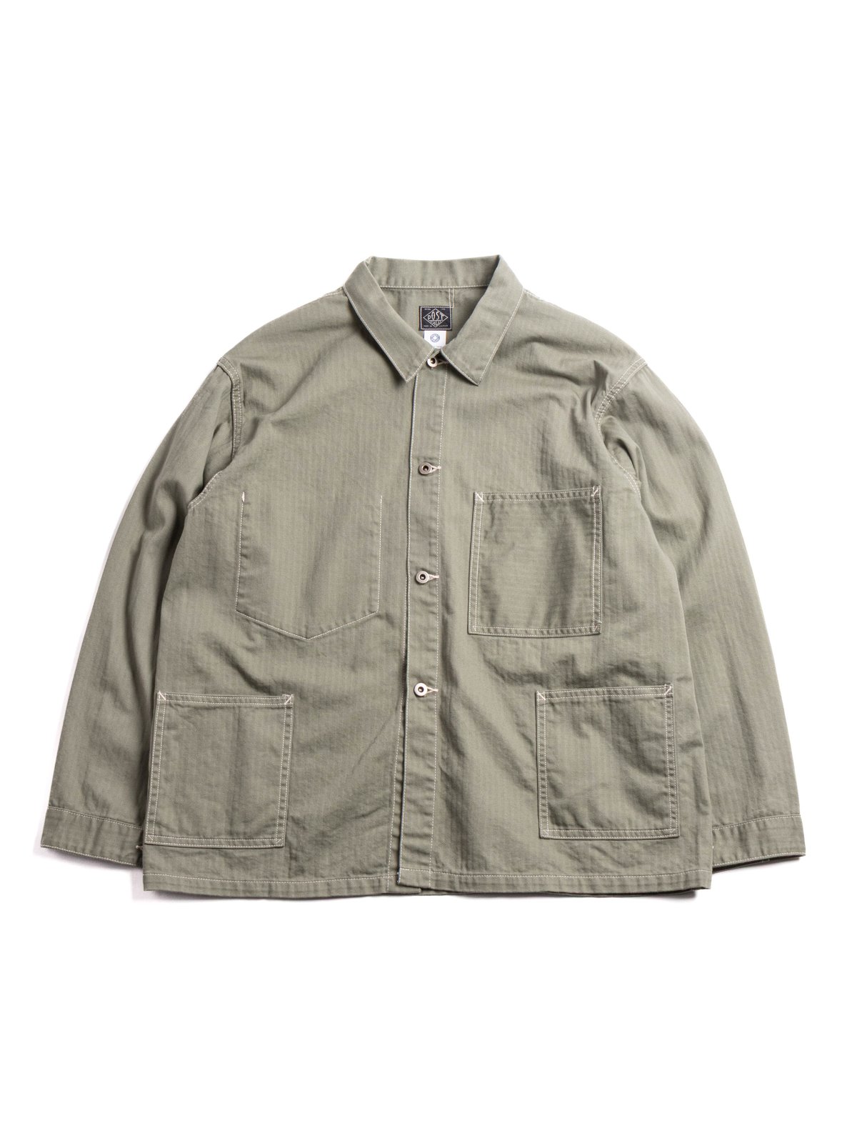 (3114R&ndash;MH5) USMC 1930S UTILITY JACKET MINI HBT SAGE  - Image 1