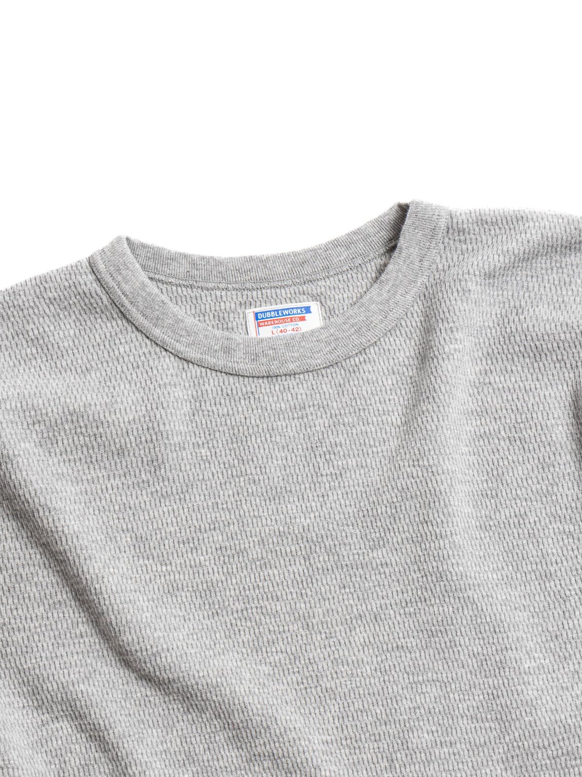 LOT.54002 THERMAL CREW NECK TEE H.GREY by DUBBLEWORKS – The Bureau ...