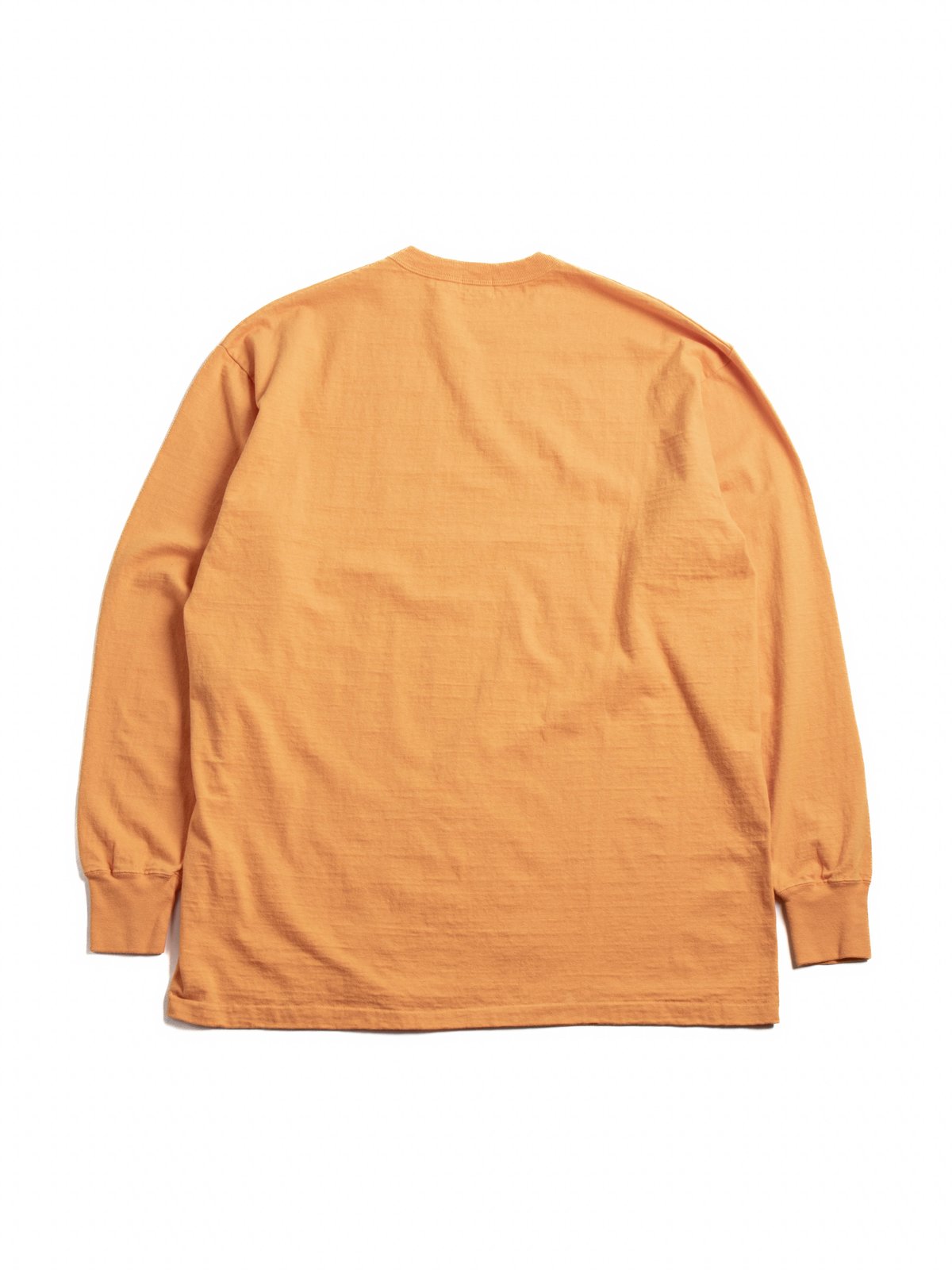 (LOT 55001) 7.7OZ MID WEIGHT L/S TEE FADE ORANGE - Image 4