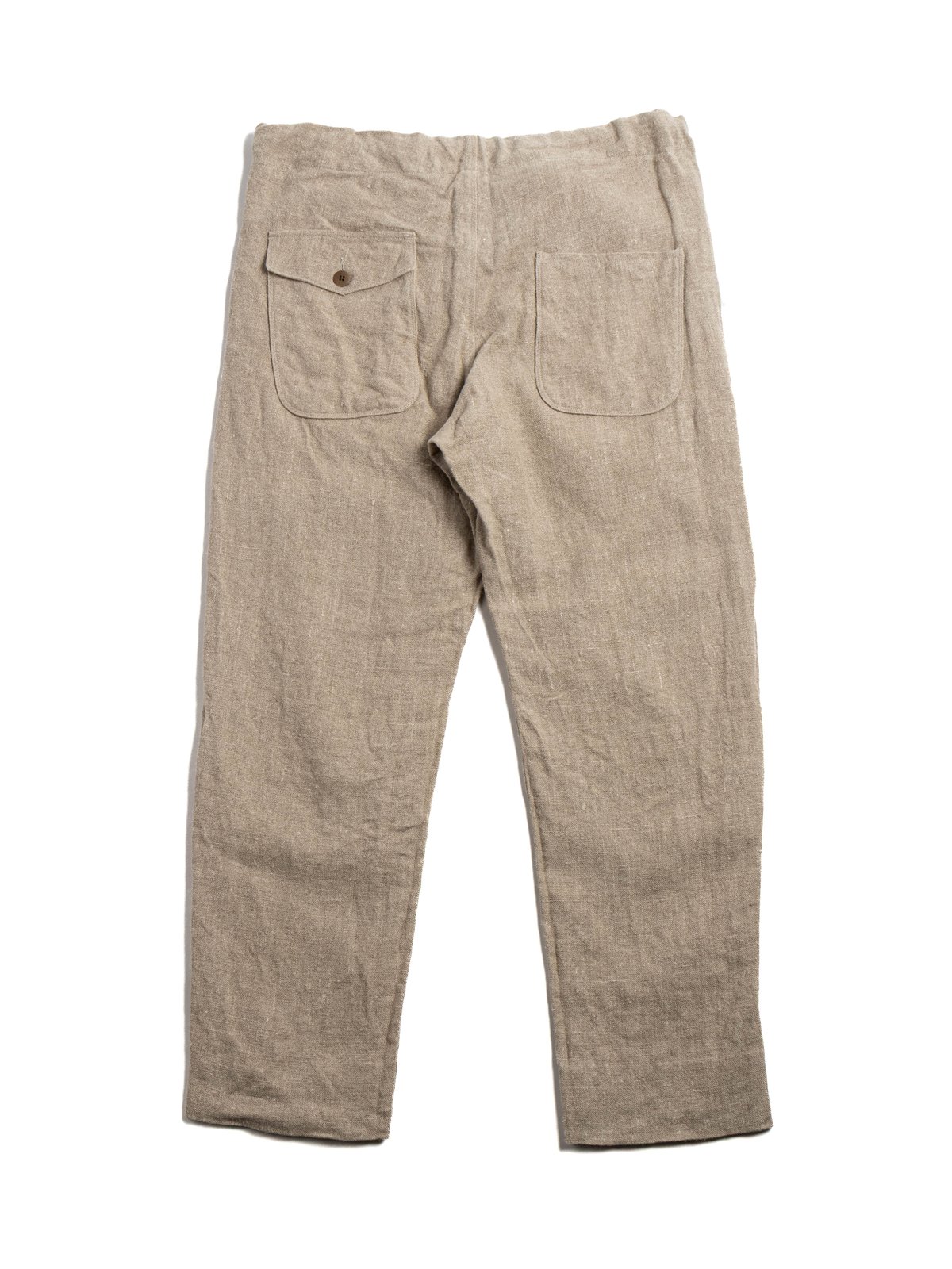 8 LINEN FARMER&rsquo;S DRAWSTRIG PANTS NATURAL - Image 6