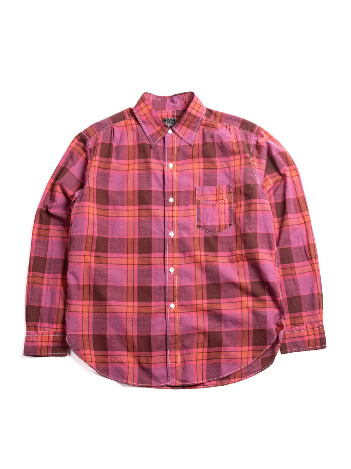 (3232&ndash;CPP) ORIGINAL BL SHIRT COTTON PLAID PINK - Image 1