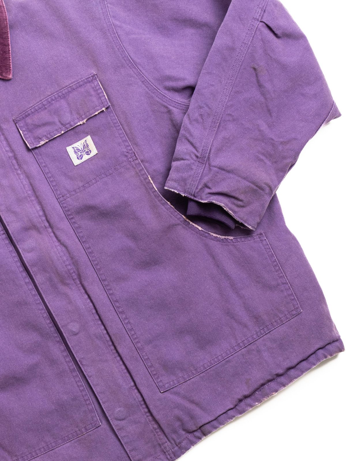 NEEDLES LUMBERJACK COAT 11OZ COTTON PURPLE - Image 4