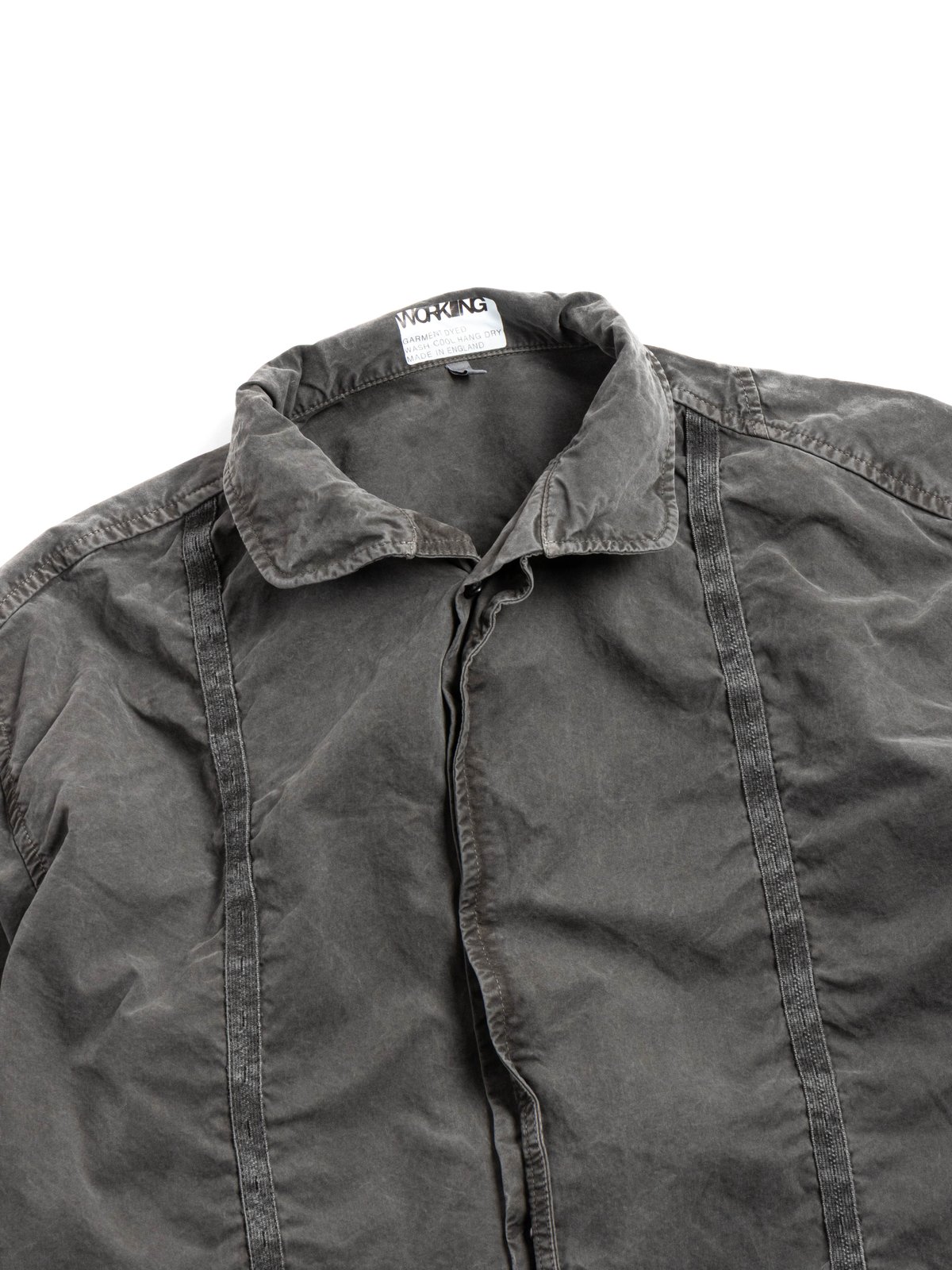 WORKING GUAYA SHIRT PEACHED COTTON OXFORD SHALE - Image 1