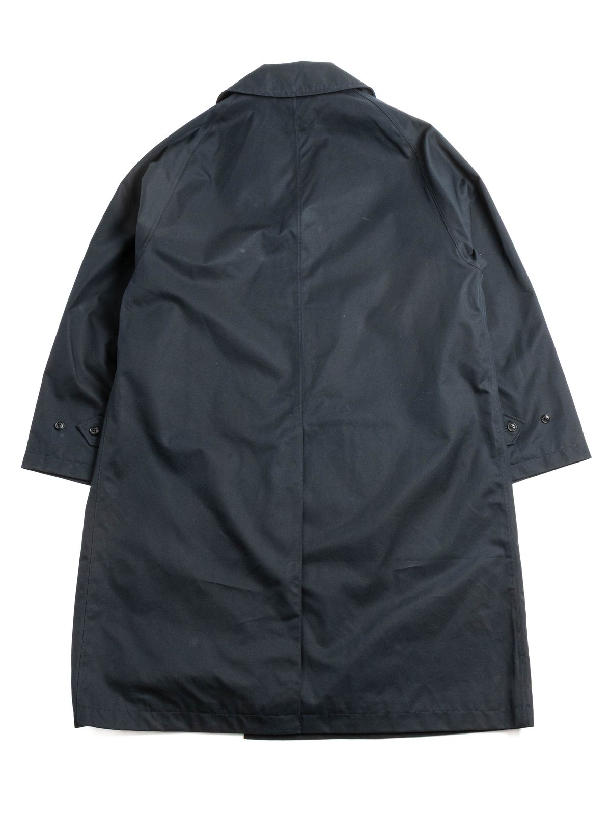 2L COTTON GORE–TEX DOUBLE BREASTED COAT NAVY - Image 8