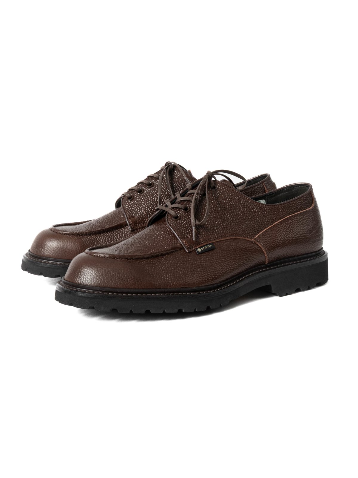 U–TIP DERBY SHOES GORE–TEX DARK BROWN EMBOSSED - Image 2