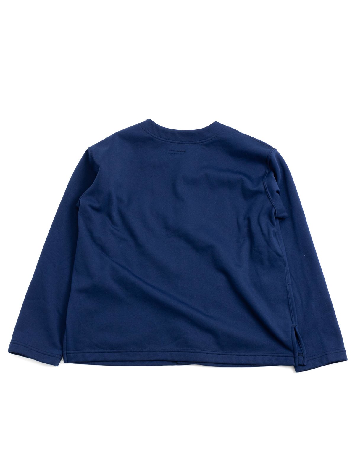 KNIT CARDIGAN BLUE POLYESTER TRACK FLEECE - Image 4