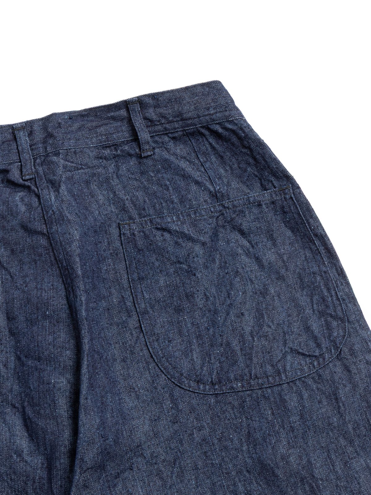 (V5130&ndash;L81) WWII 40&rsquo;s LINEN DENIM USN UTILITY PANT - Image 4
