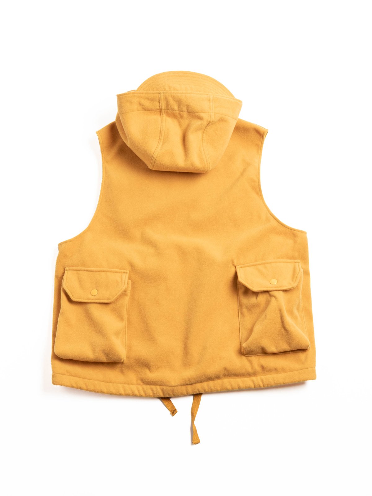 FIELD VEST / GOLD POLYESTER FAKE MELTON - Image 6