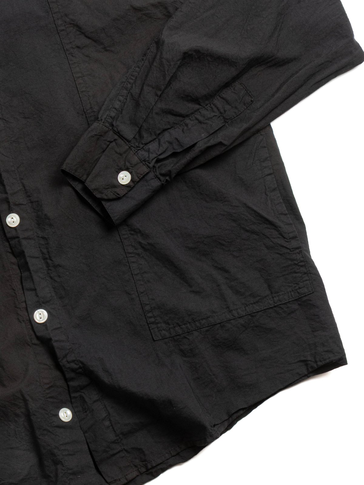 STOLE POCKET BUTTERFLY SHIRT DOPPLER STRIPE COTTON CAMBRIC BLACK HOLE - Image 4