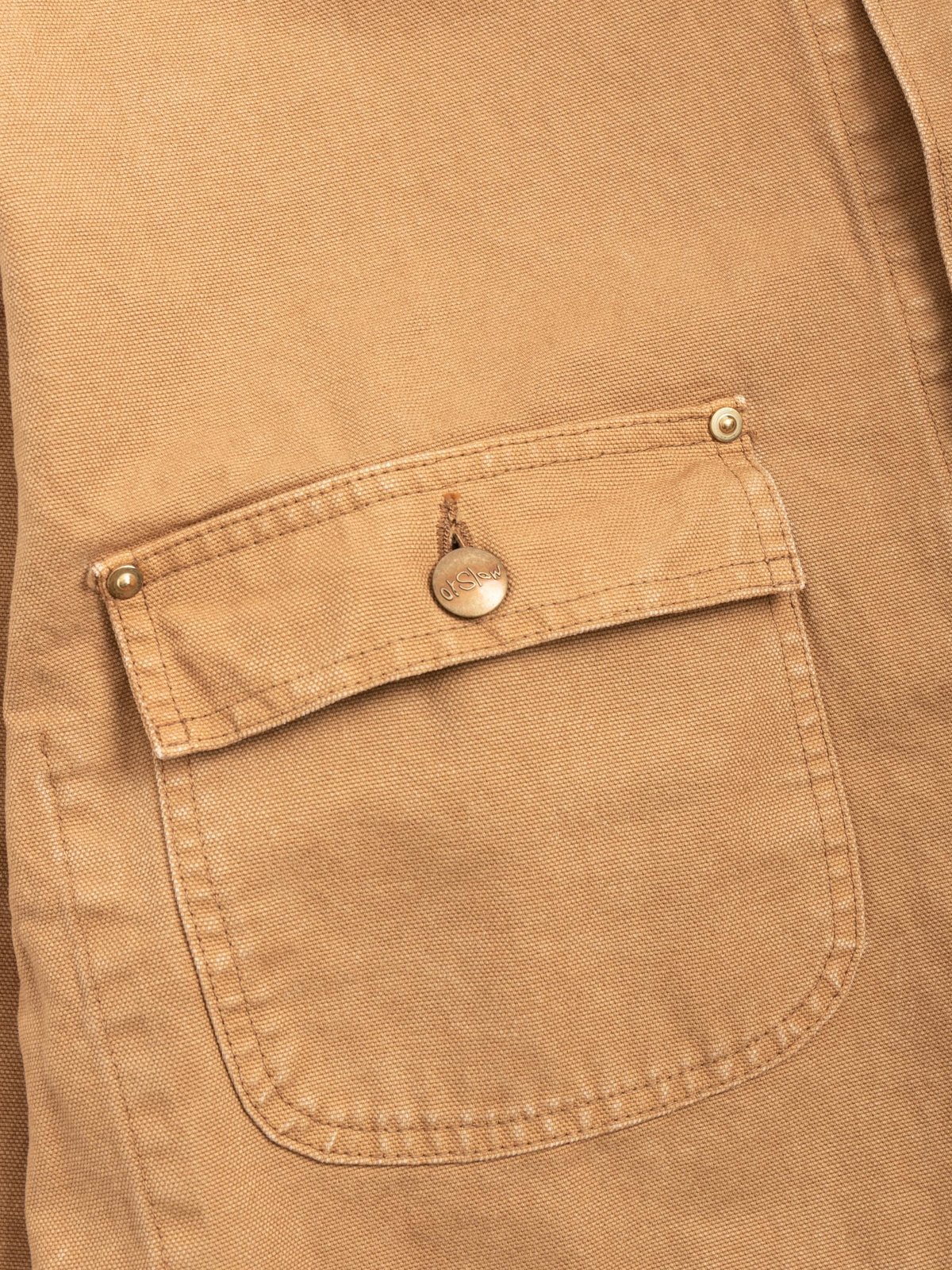 LOOSE FIT OXFORD COVERALL BROWN - Image 3
