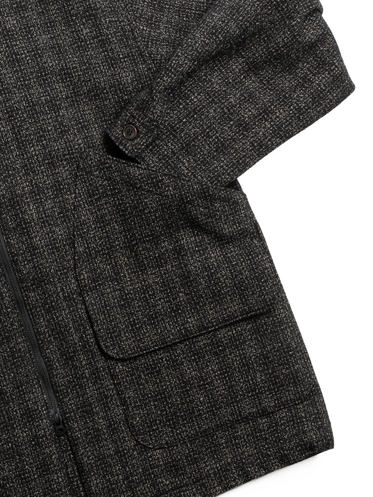 DEE PARKA 3 WOOL / COTTON NEP SALT & PEPPER - Image 4