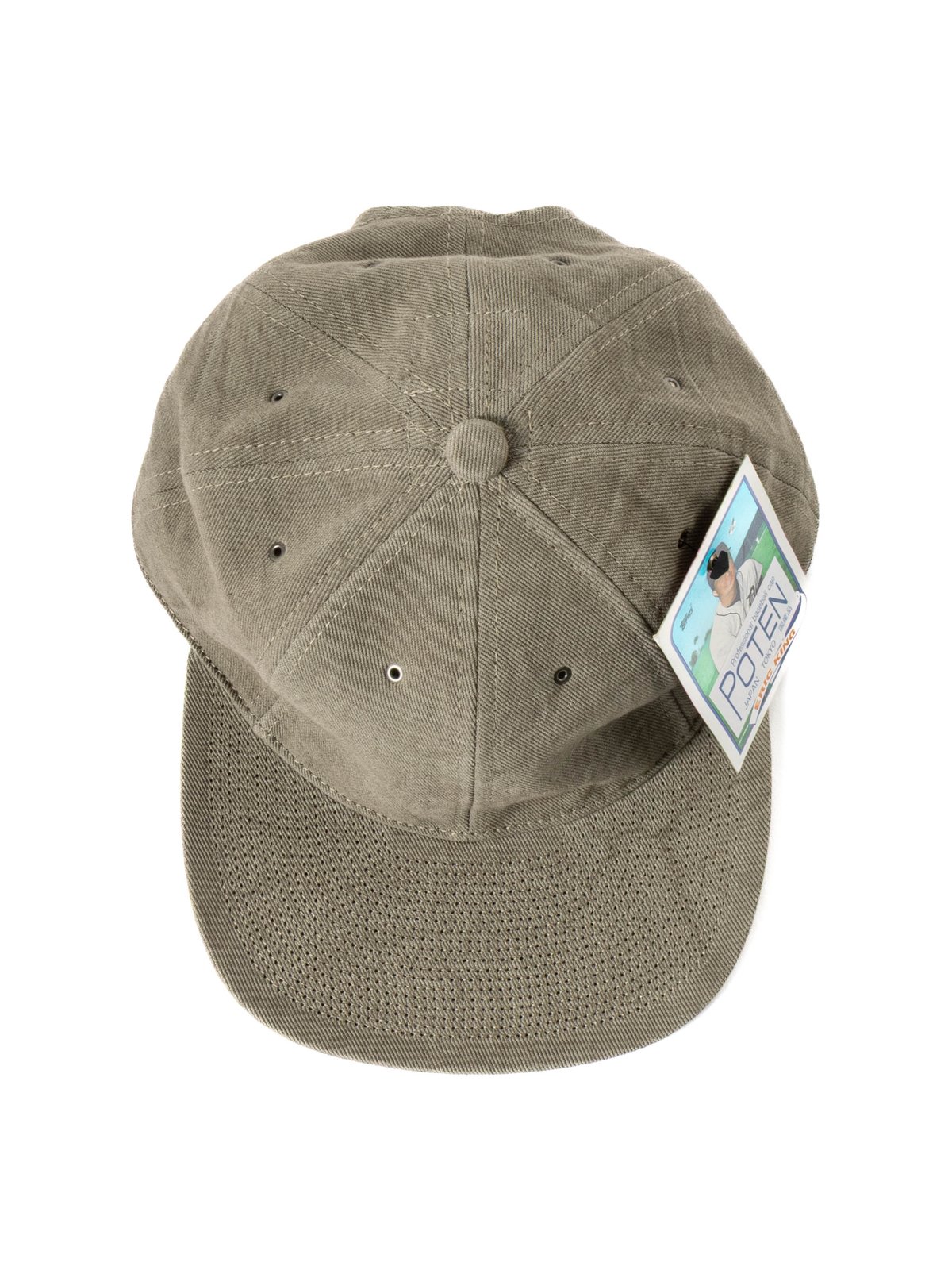 POTEN VINTAGE LINEN TWILL CAP GREY  - Image 4