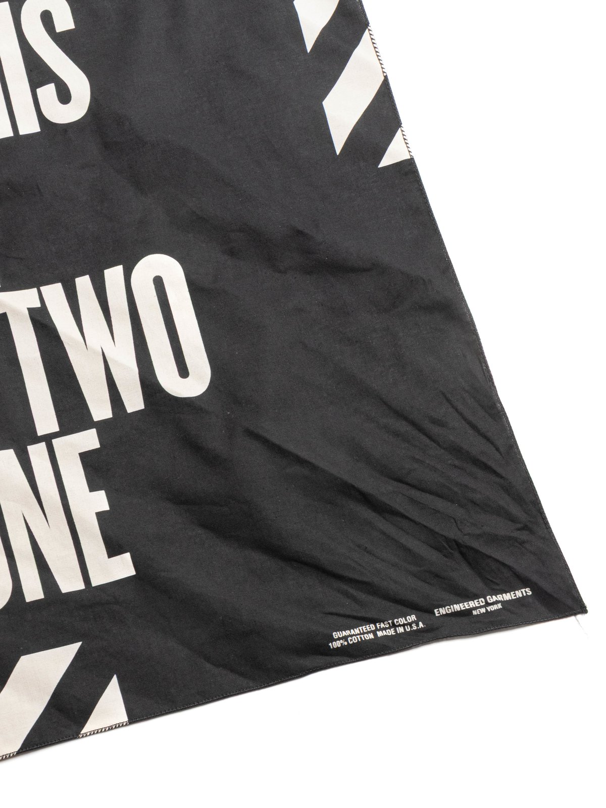 PRINTED BANDANA 2 TONES BLACK - Image 4