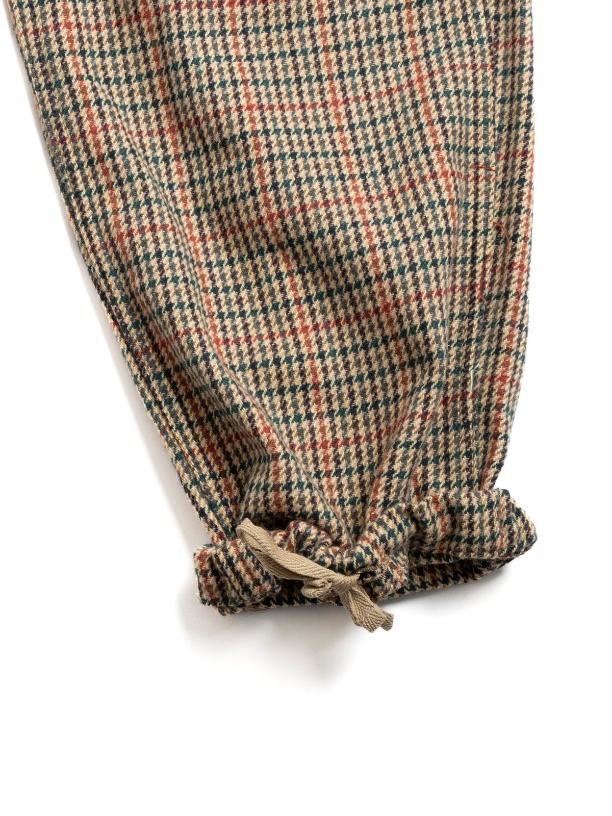 FA PANT KHAKI POLY WOOL GUN–CLUB CHECK by Engineered Garments