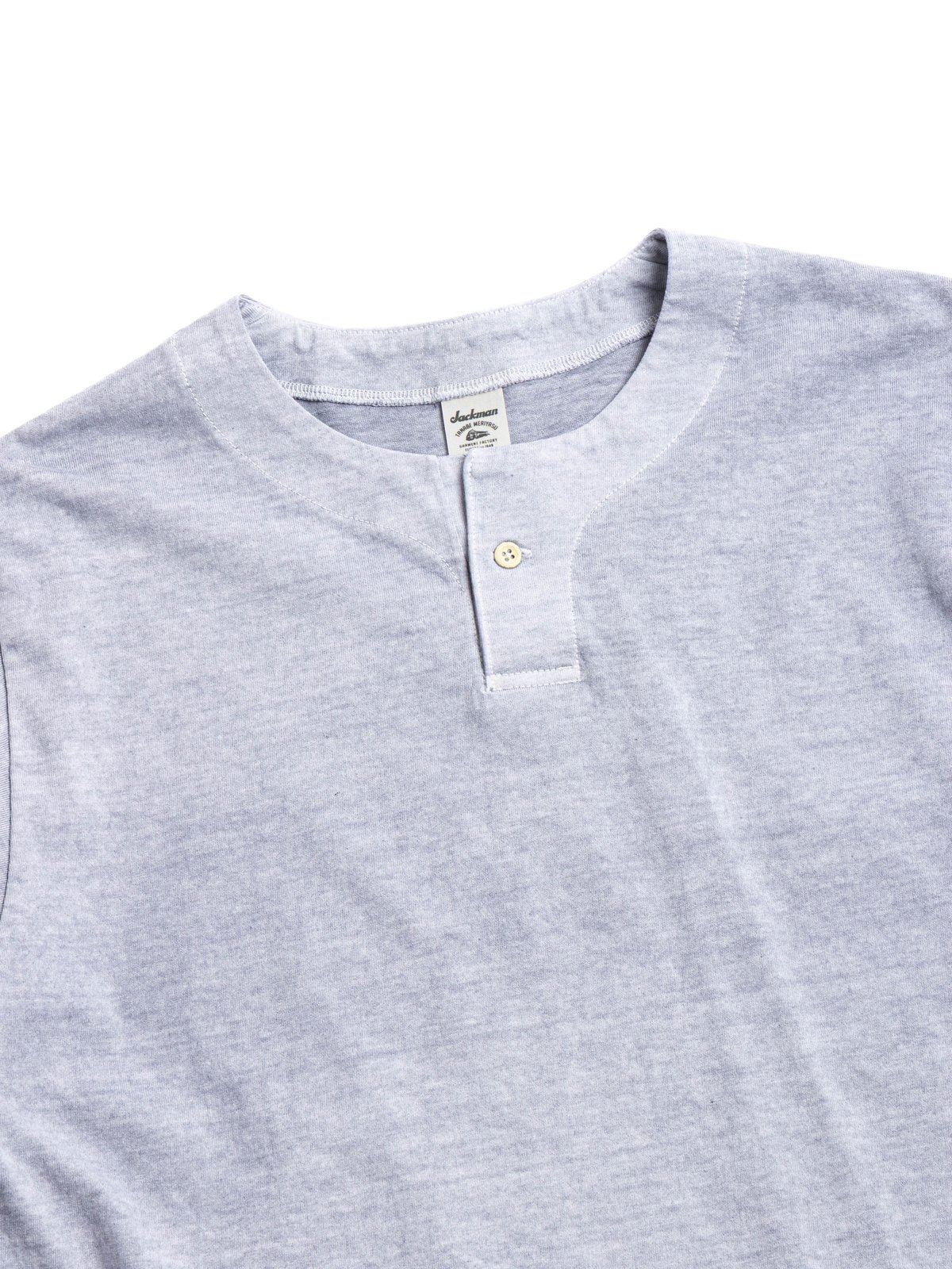 HENLEY–NECK S/S T–SHIRT P.D FADE LILAC - Image 2
