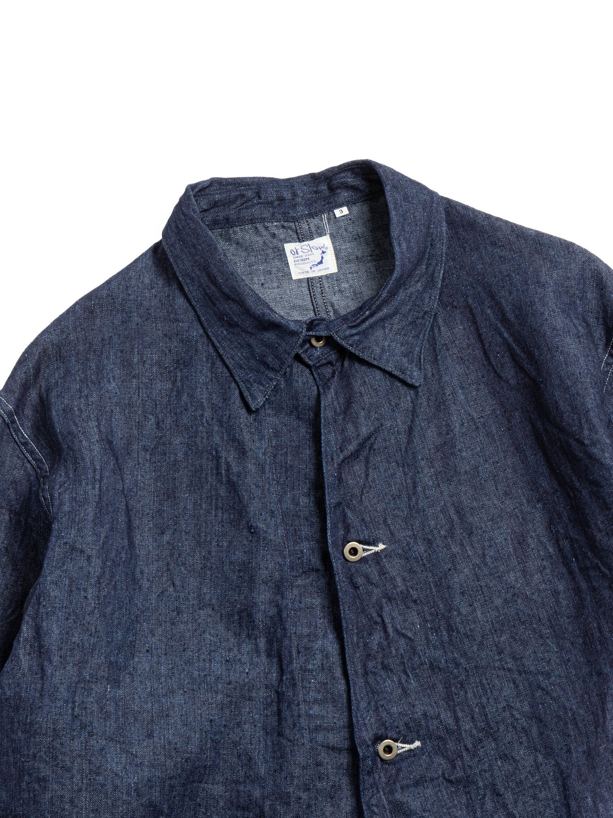 (6250&ndash;L81) WWII 40&rsquo;s LINEN DENIM COVERALL INDIGO (LOOSE FIT) - Image 1