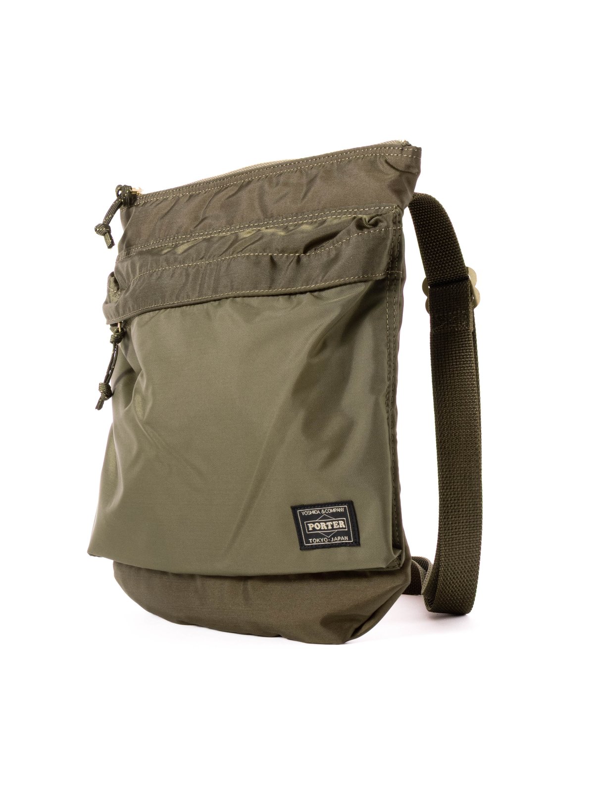 PORTER FORCE SHOULDER BAG OLIVE - Image 2