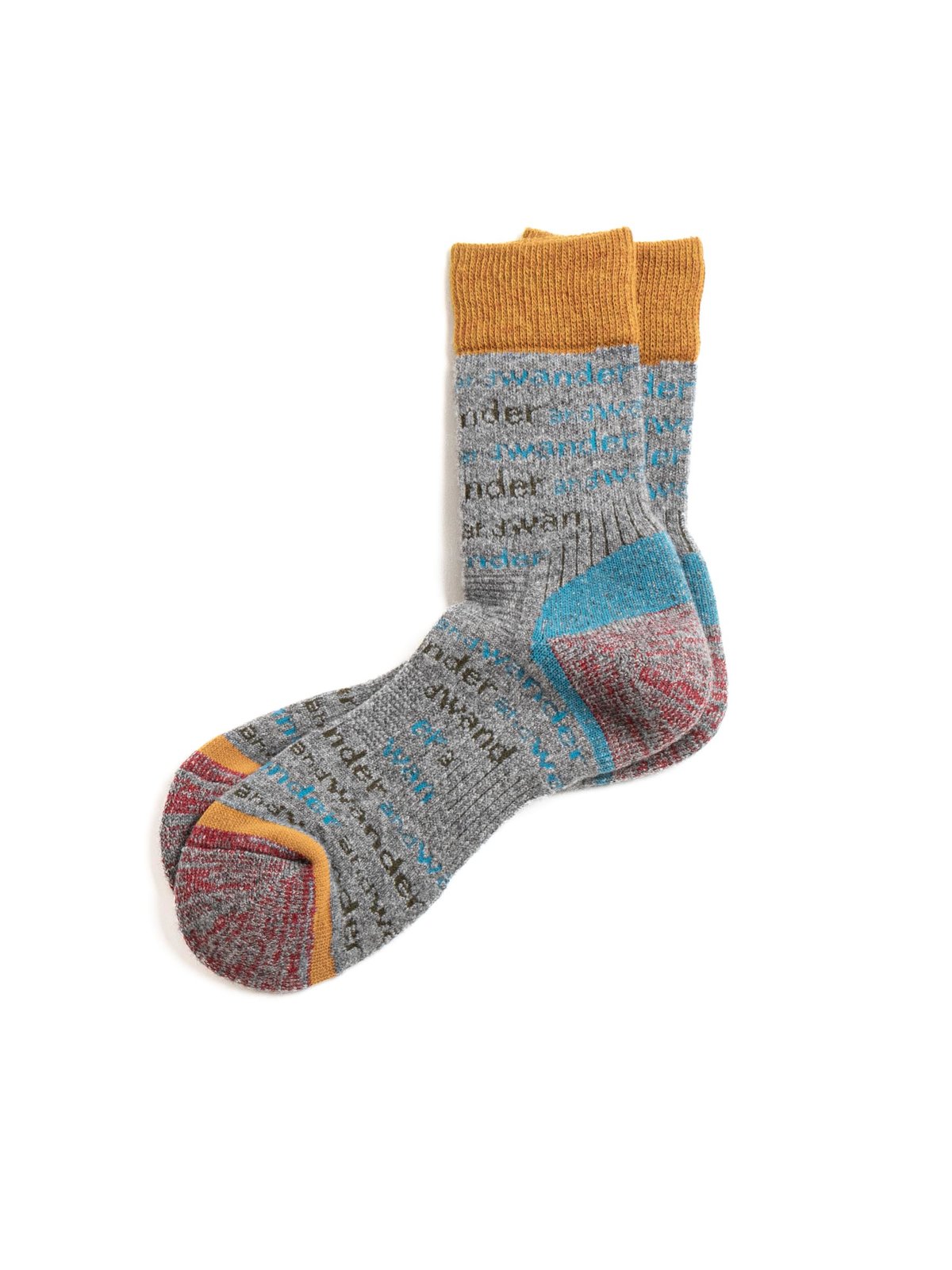 AND WANDER WOOL SOCK L. GRAY - Image 1