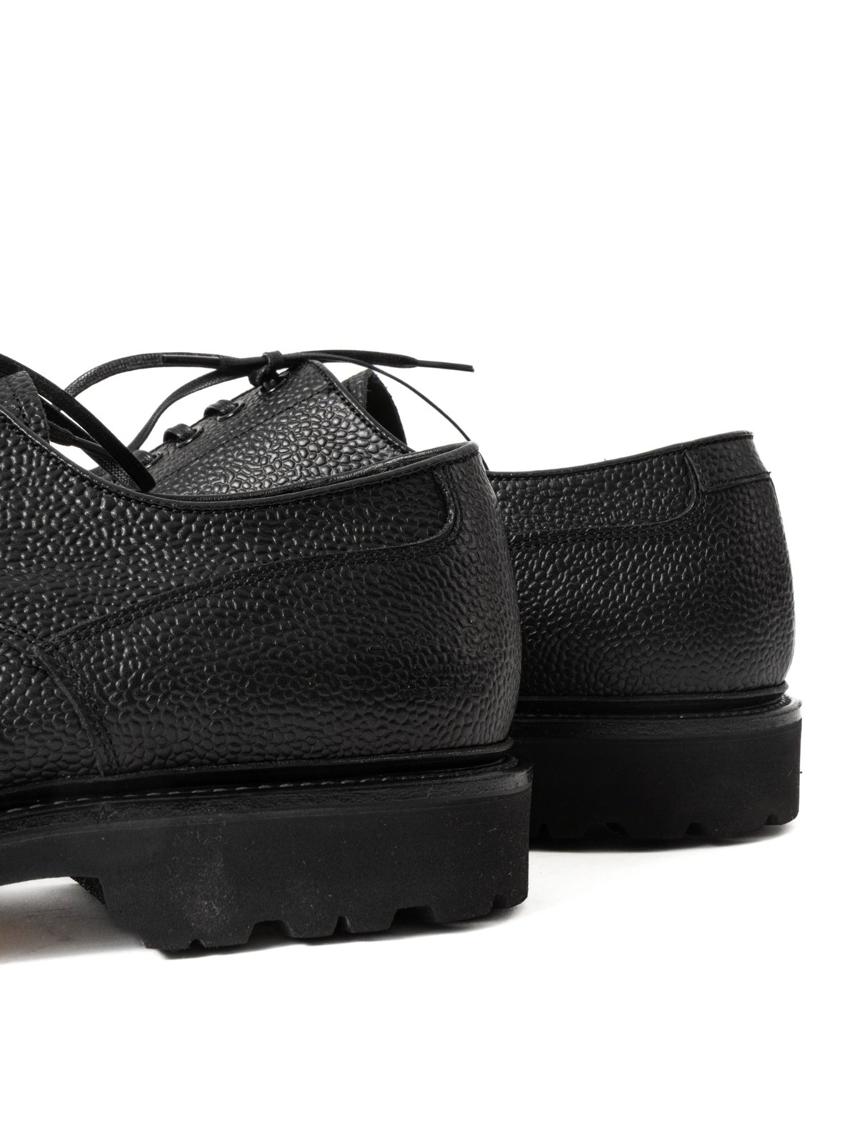 U–TIP DERBY SHOES GORE–TEX BLACK EMBOSSED - Image 5