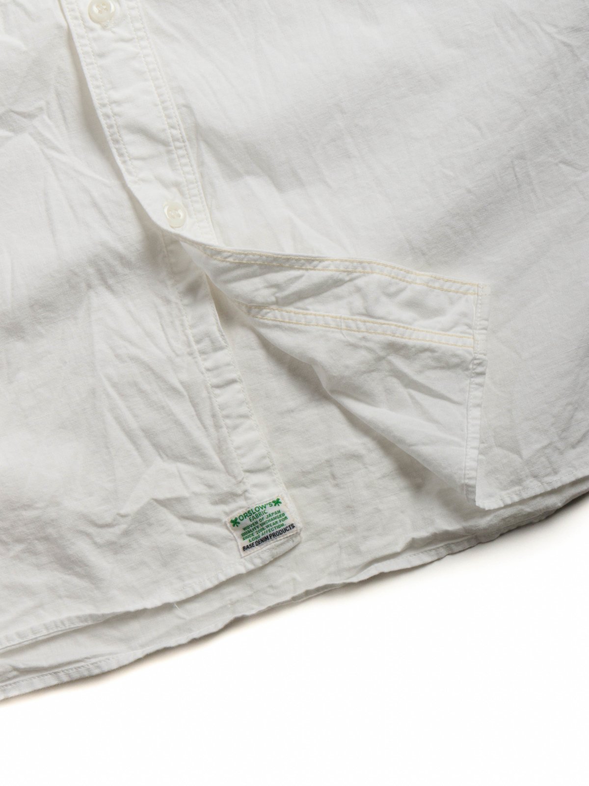(LOT 8270) RELAX FIT CHAMBRAY WORK SHIRT WHITE - Image 4
