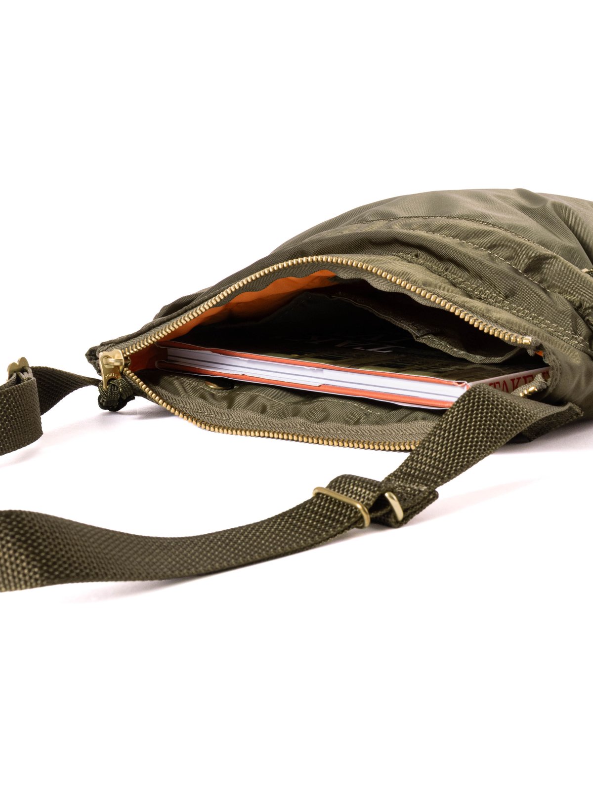 PORTER FORCE SHOULDER BAG OLIVE - Image 4