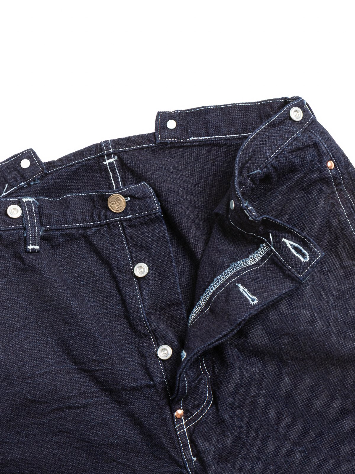 TYPE 156 SPLIT BACK JEANS DOUBLE INDIGO BROKEN TWILL RINSED - Image 4