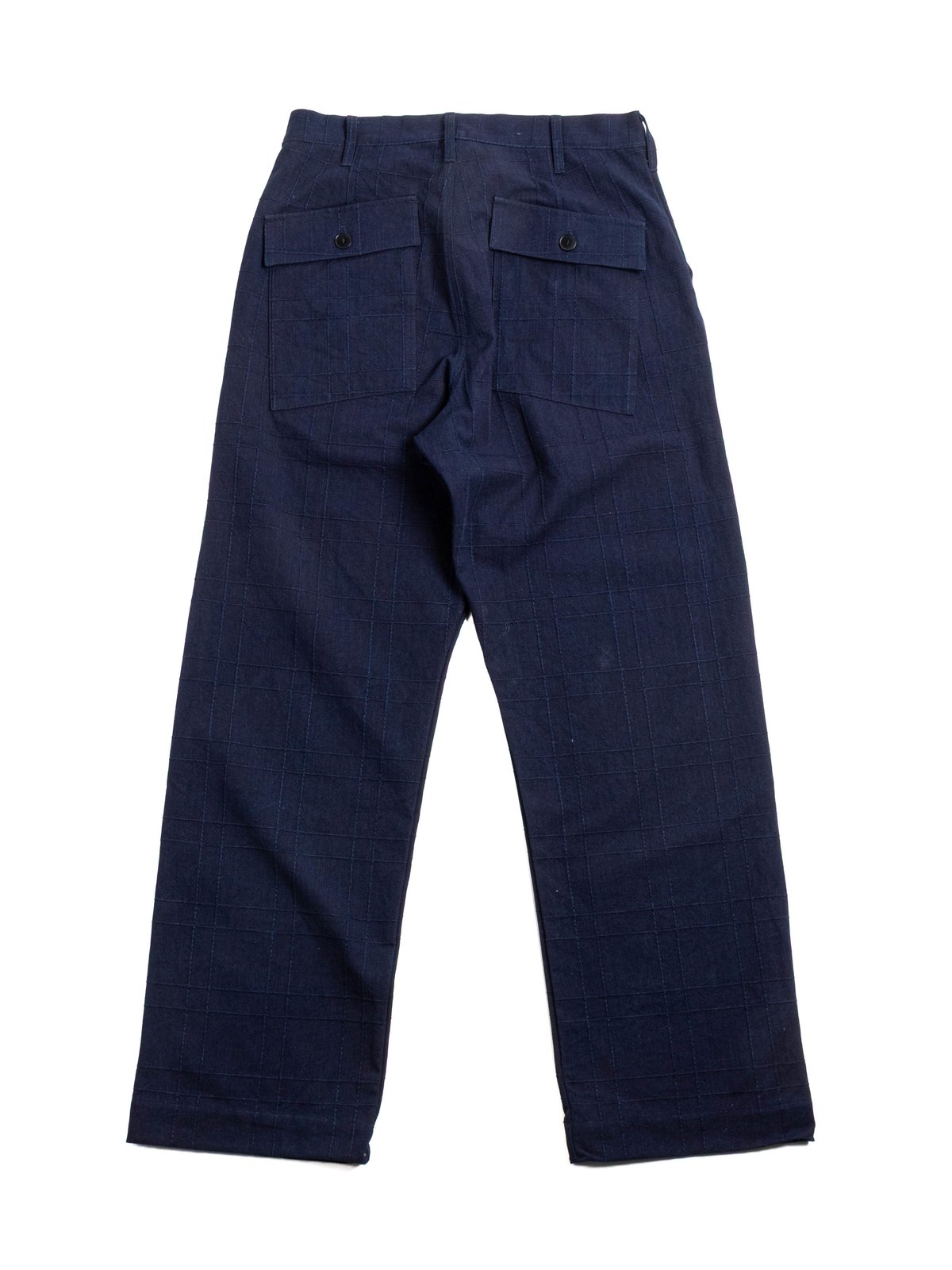 (SJAP&ndash;26&ndash;ARS) (INDIGO SASHIKO LATTICE TROUSER - Image 6