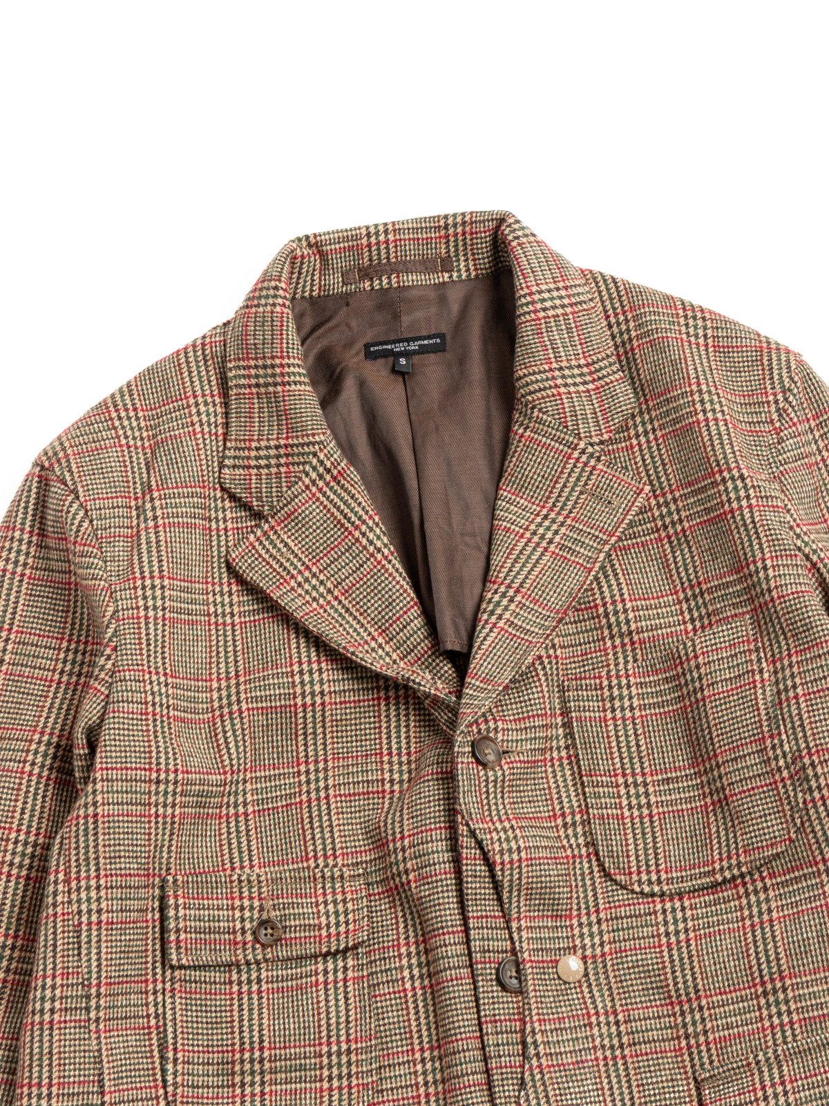 UPLAND JACKET / TAN / RED WOOL POLY GLEN PLAID - Image 2