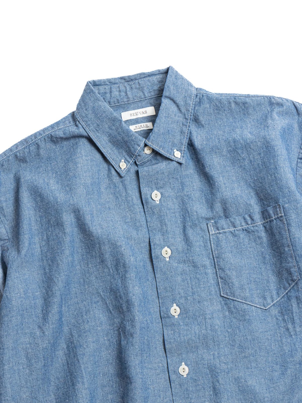 COTTON×LINEN CHAMBRAY BD SHIRT INDIGO by SEUVAS – The Bureau Belfast ...