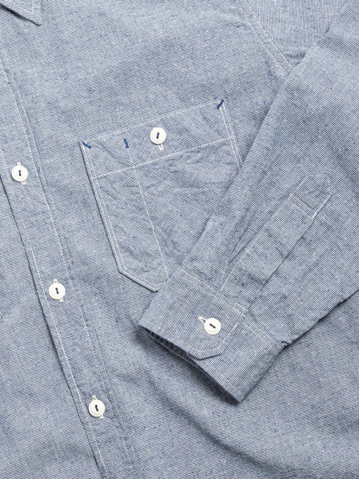 (SV&ndash;SH&ndash;031) COTTON SILK WORK SHIRT MINI CHECK - Image 3
