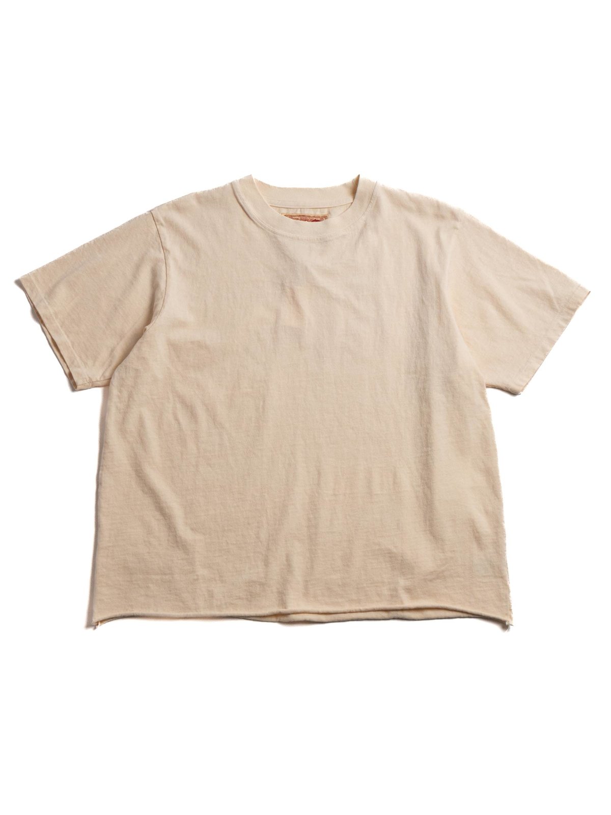 ON THE FARM RAW HEM TEE CLOUD - Image 1