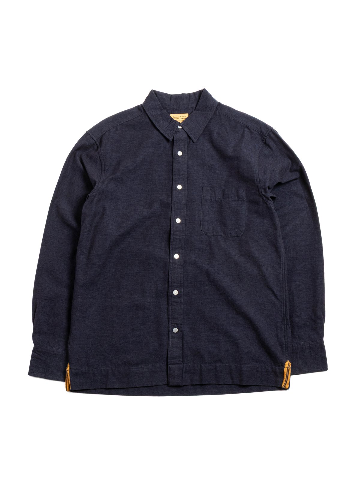 (OM45645.75) 5oz TWIN WEFT CHAMBRAY WEAVE NAVY - Image 1