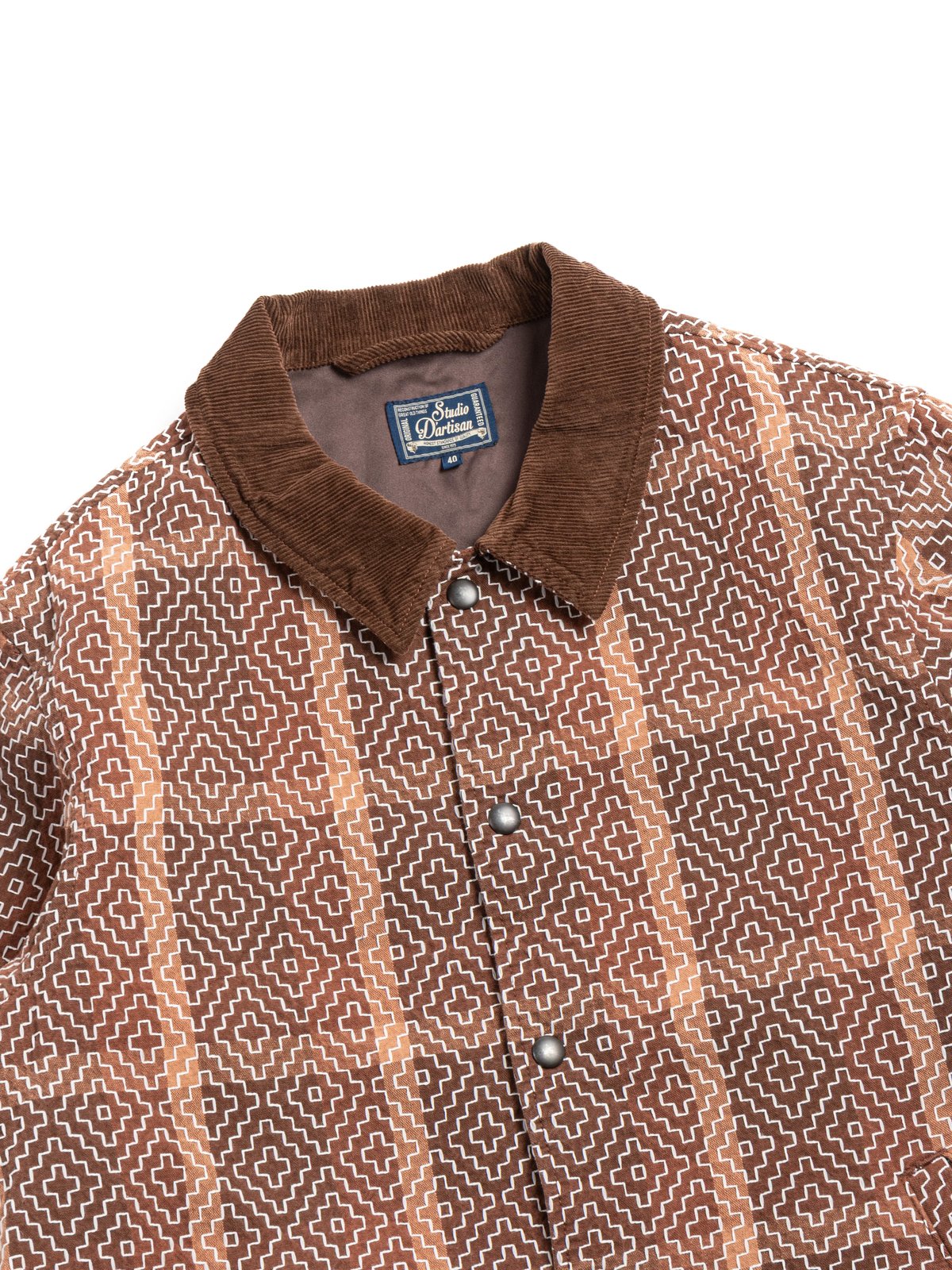 (4618) STUDIO D&rsquo;ARTISAN KAKISHIBU NORAGI SASHIKO COACH JACKET - Image 1