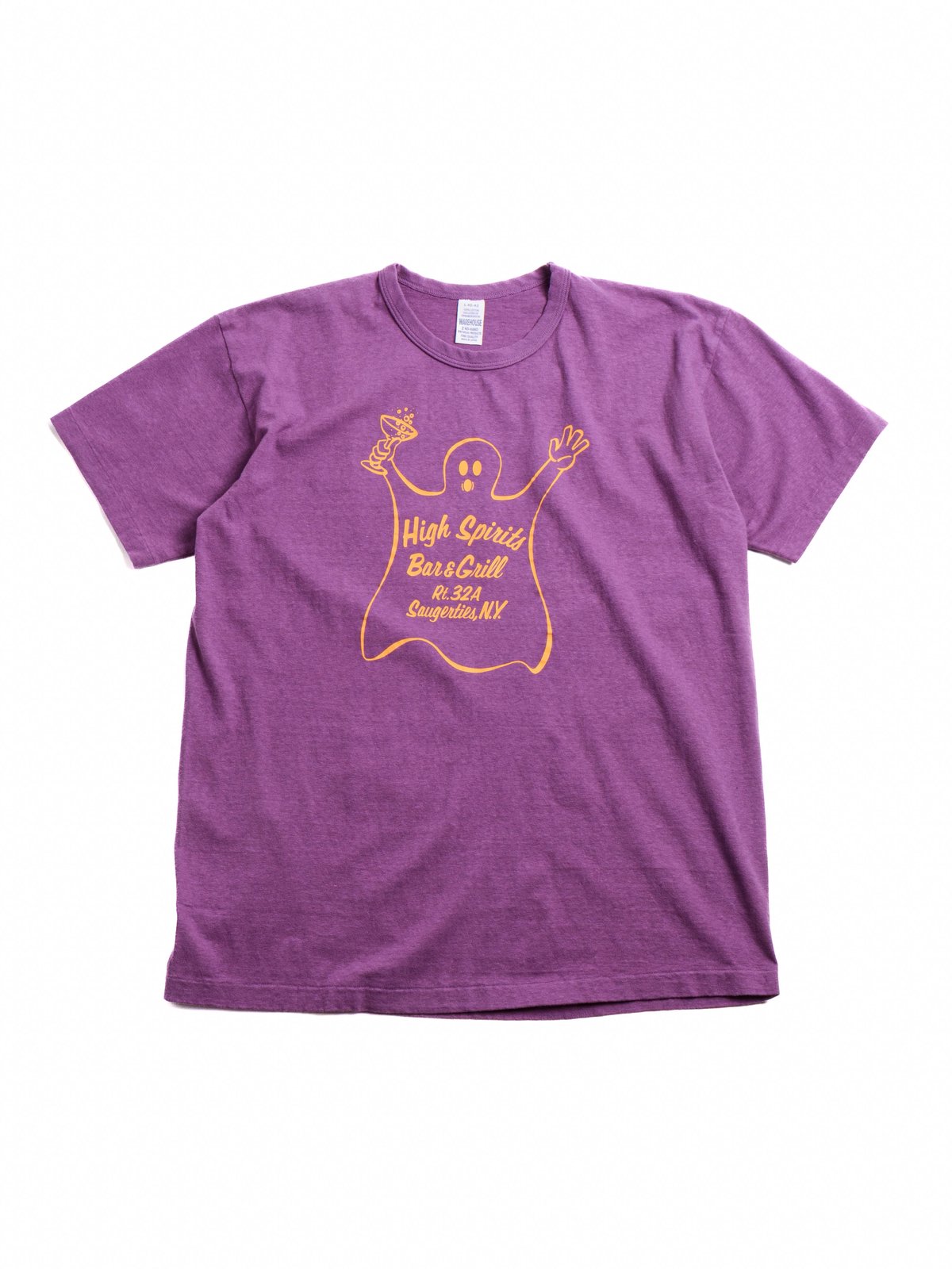 (4064) HIGH SPIRITS TEE SHIRT PURPLE - Image 1