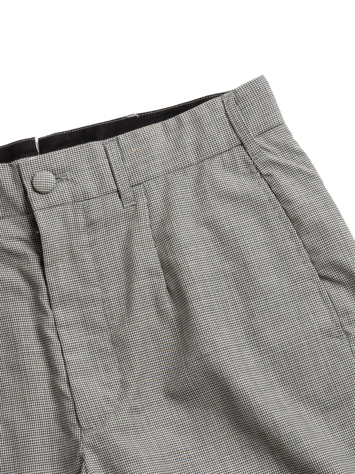 ANDOVER PANT GREY MICRO HOUNDSTOOTH TROPICAL WOOL  - Image 2