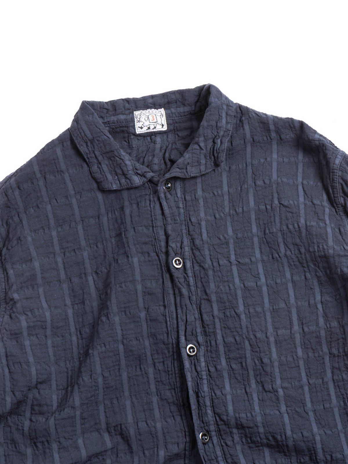 TYPE 468 FLIPPED COLLAR SHIRT AIRBAG CAMBRIC HADAL BLUE - Image 2