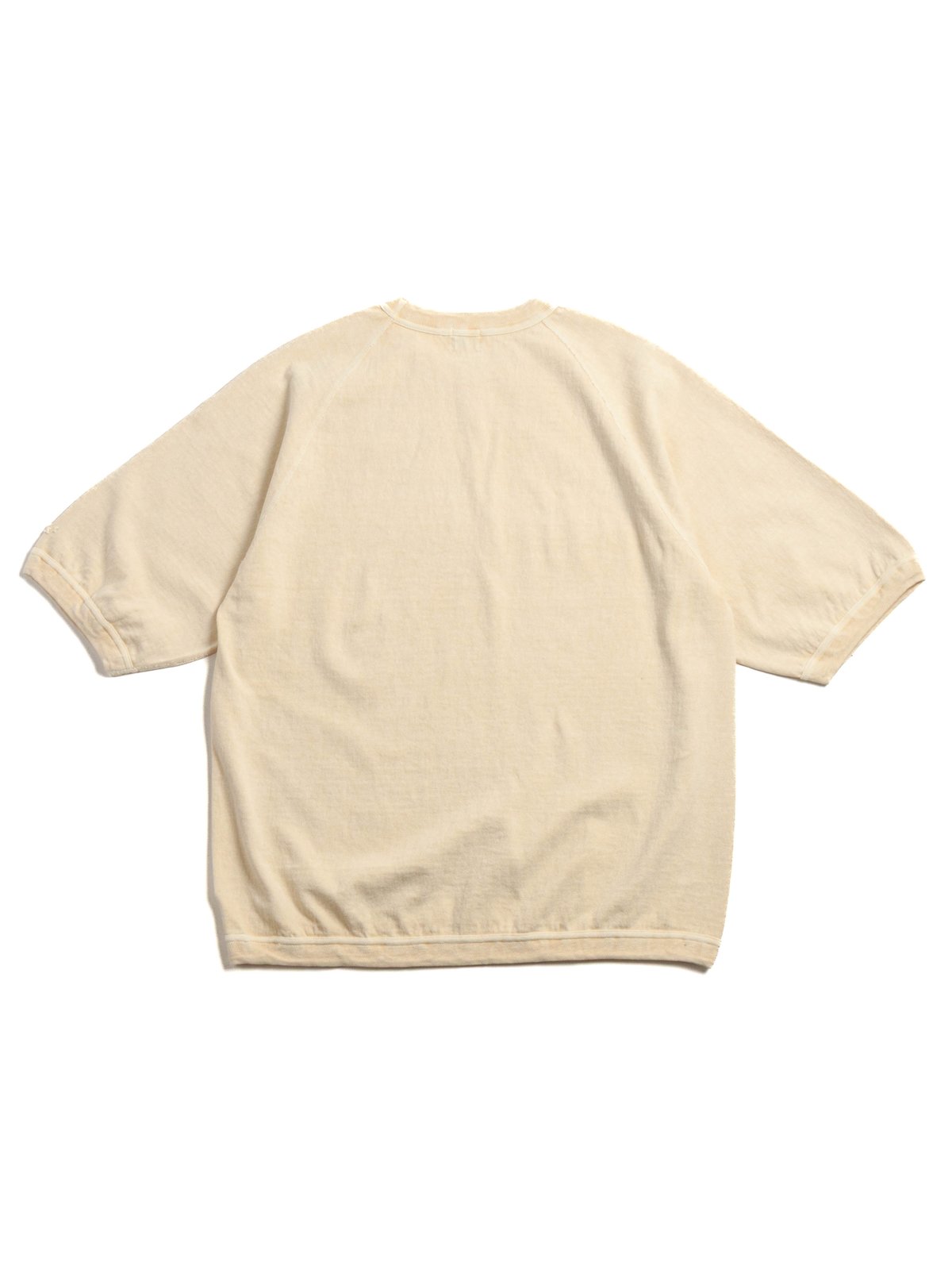 (LOT 37005PD) HEAVY WEIGHT RAGLAN SLEEVE TEE P.D CREAM - Image 6