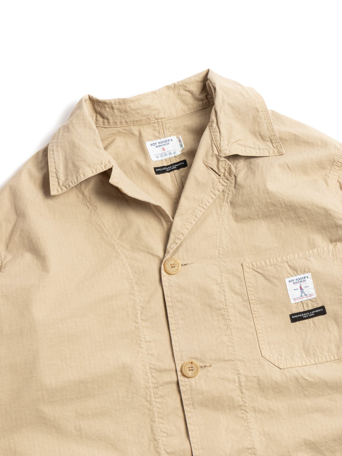 SHOP COAT GARMENT DYED KHAKI - Image 8