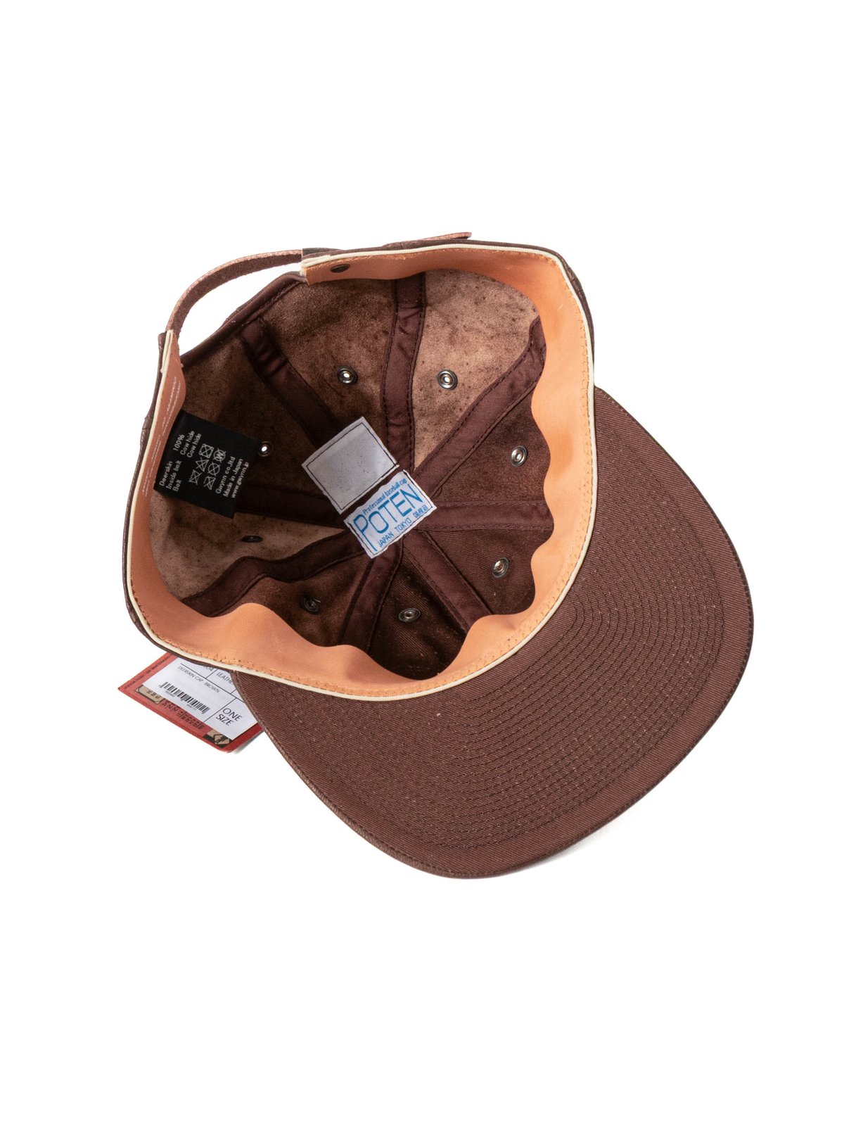 POTEN DEERSKIN CAP BROWN LEATHER  - Image 5