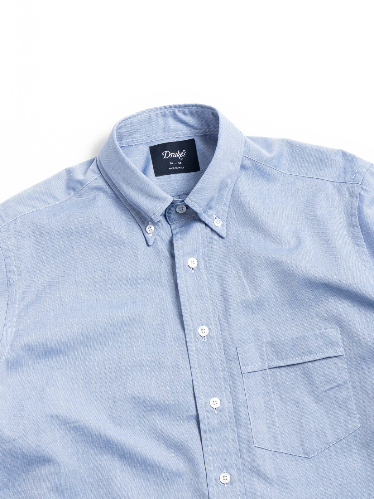 PINPOINT OXFORD BUTTON DOWN OXFORD SHIRT LIGHT NAVY - Image 2