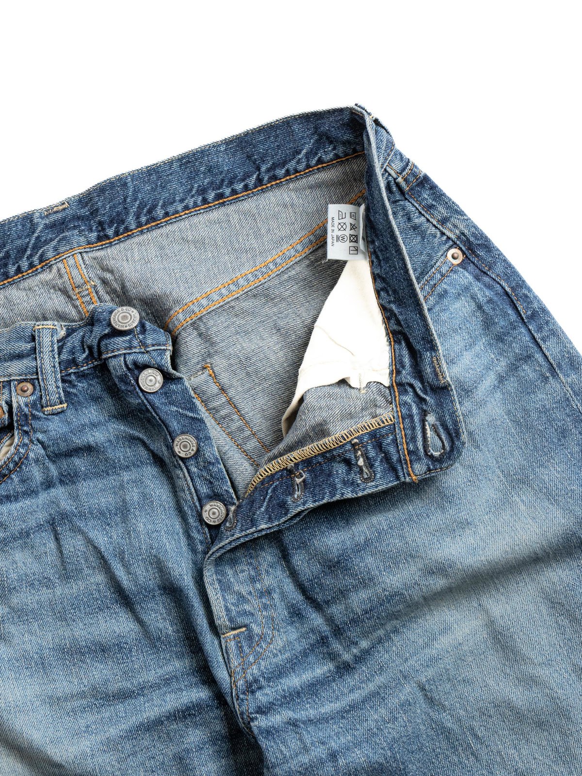 LOT 2ND HAND SERIES 1101 USED WASH REGULAR 12OZ DENIM JEAN - Image 3