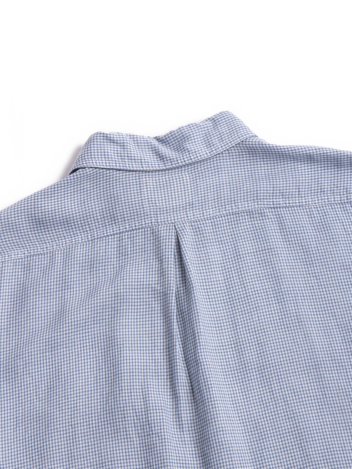 (H&ndash;SH065) DOUBLE CLOTH SMALL CHECK WORK SHIRT WHITE - Image 4