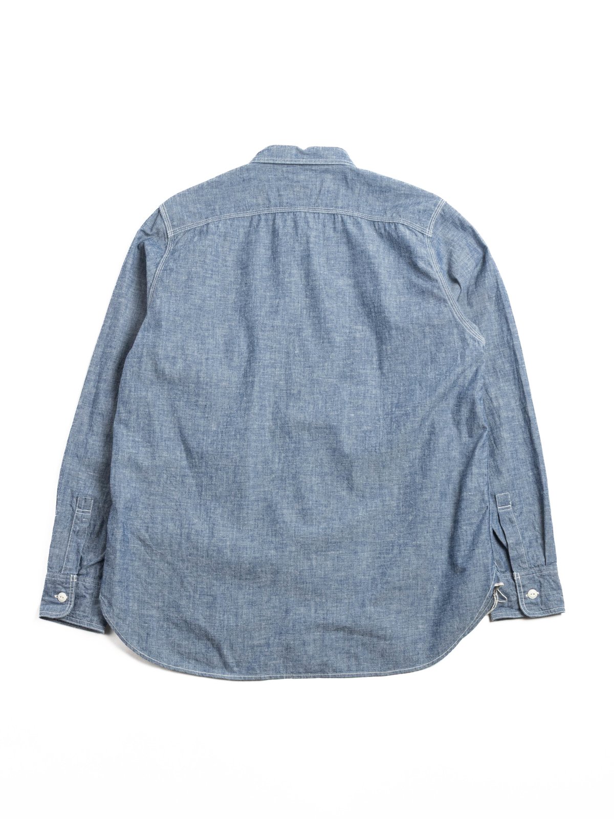 (F3494) 5oz CHAMBRAY WORK SHIRT BLUE - Image 5